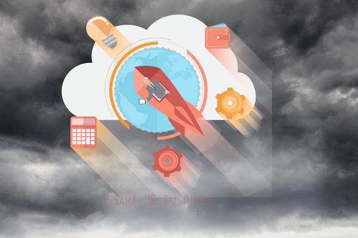 Illustration of a rocket launching from Earth, symbolizing how PR supercharges SEO and digital marketing for doctors by accelerating growth, visibility, and patient trust.